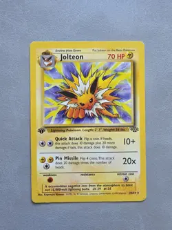 Pokemon TCG Jolteon 20/64 Jungle ENG 1st Edition Non-Holo Rare MP - Image 1