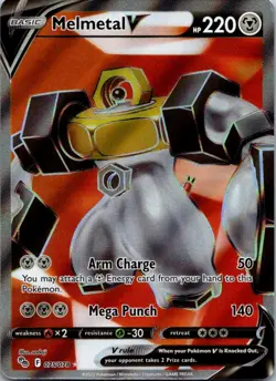 Melmetal V (Full Art) Ultra Rare Pokemon GO 075/078 NM - Image 1