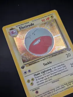 1999 Pokemon Jungle 1st Edition Electrode 2/64 Holo Rare WOTC HP Pink Mark Back - Image 5