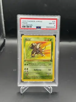 Pokemon Pinsir Jungle 1st Edition NON Holo Rare #25 PSA 8 - Image 1