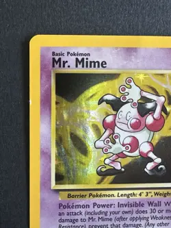 1999 Pokemon Jungle Mr. Mime 6/64 | Holo Rare Vintage WOTC TCG | MP - Image 2