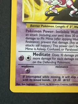 1999 Pokemon Jungle Mr. Mime 6/64 | Holo Rare Vintage WOTC TCG | MP - Image 5