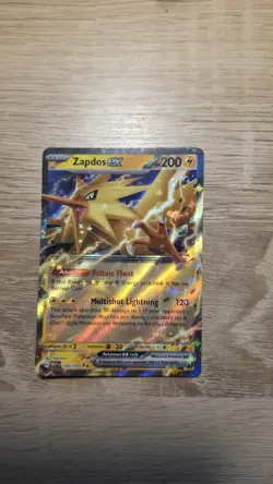 Zapdos ex 151 Ultra Rare Pokemon TCG 145/165 Scarlet & Violet - Image 1