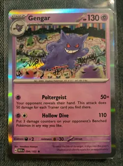 Pokemon Gengar 094/165 Holo Rare Scarlet & Violet 151 TCG Card NM Komiya - Image 1