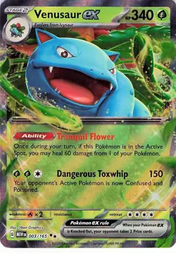 Venusaur ex 003/165 - Ultra Rare HOLO - SV: Scarlet & Violet 151 - NM - Image 1