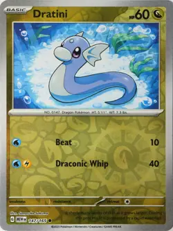 Pokemon - 147/165 Dratini - Scarlet & Violet 151 - Reverse Holo - NM - Image 1
