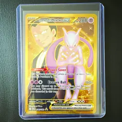 The Pokemon Company Team Rocket's Mewtwo ex Destined Rivals Hyper Rare Holo EN - Image 1
