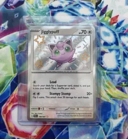 The Pokemon Company Jigglypuff 198/091 SV Paldean Fates Shiny Rare Holo EN - Image 1
