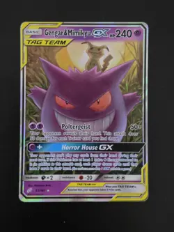 Gengar & Mimikyu GX #53/181 Holo GX Rare Team Up Pokemon LP/MP *READ DES* - Image 1