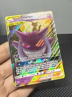 Pokemon Card Gengar & Mimikyu GX 53/181 Sun & Moon Team Up Ultra Rare LP/NM - Image 2