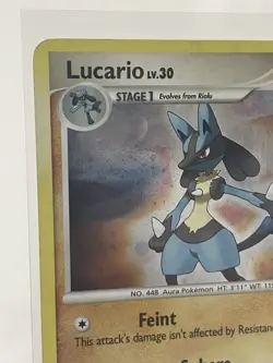 Pokemon TCG Lucario Diamond and Pearl 6/130 Holo Rare English 2007 90 HP - Image 2