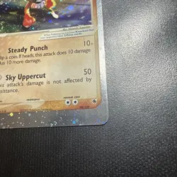 Pokemon Hitmonchan ex 98/109 EX Ruby Sapphire Rare Holo NEAR MINT 2003 SWIRL 🌀 - Image 4