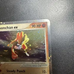 Pokemon Hitmonchan ex 98/109 EX Ruby Sapphire Rare Holo NEAR MINT 2003 SWIRL 🌀 - Image 5