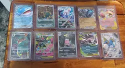 Pitch Black Full Art, SIR & Ex Pokemon Card Lot Of 10 Different Cards (English) - Image 1