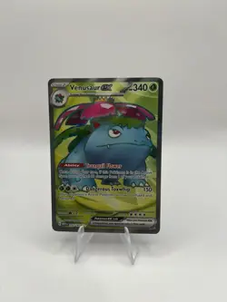 Pokemon TCG Venusaur EX 151 Full Art Rare Card 182/165 English Edition - Image 1