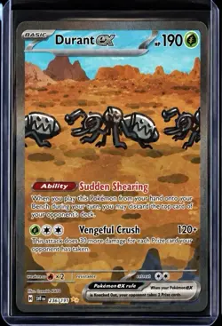 Pokemon TCG Sv08 Surging Sparks Durant ex 236/191 Full Art Holo SIR English - Image 1