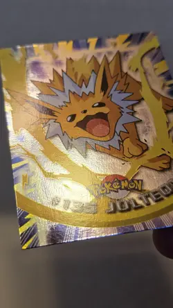 Pokemon 2000 Topps TV Animation Edition Series 3 Jolteon #135 Blue Logo LP - Image 4
