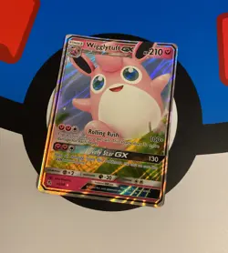 Pokemon Card - Hidden Fates Wigglytuff GX 42/68 Ultra Rare Holo - Image 1