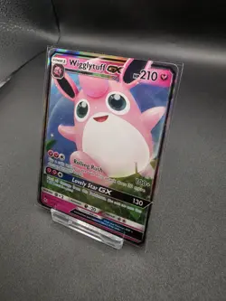 Pokemon TCG Wigglytuff GX Holo Ultra Rare Card Hidden Fates 42/68 NM Condition - Image 2