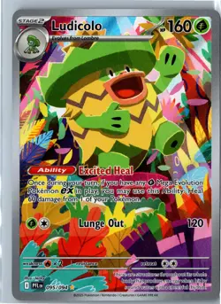 Ludicolo Phantasmal Flames 095/094 Illustration Rare Holo NM - Pokemon Card - Image 1