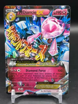 M Diancie EX XY44 Black Star Promo Ultra Rare Holo Pokemon English Mega MP - Image 1