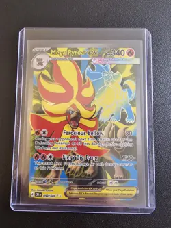 Mega Pyroar Ex 99/86 Full Art Ultra Rare Chaos Rising M/NM Pokemon TCG - Image 3