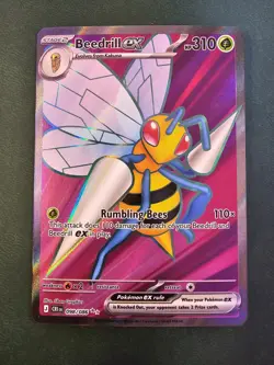 Beedrill EX 98/86 Chaos Rising SecretUltra Rare Full Art Holo M/NM Pokemon TCG - Image 1