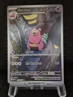 Slowbro 090/084 Illustration Rare Pitch Black Holo Pokemon Card TCG - Image 1