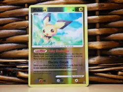 Pokemon PICHU 45/100 REVERSE HOLO RARE | LP Light Play | Stormfront | 2008 - Image 1