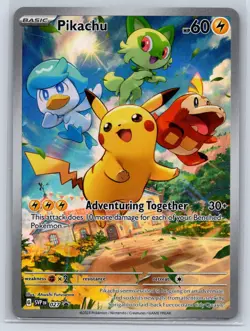 Pikachu 027 Holo Promo Scarlet & Violet Promo Pokemon Near Mint - Image 1