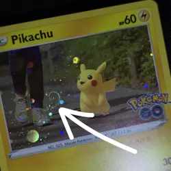 WHOLE SWIRL 🌀💫 Pikachu 027/078 Pokemon Go Cosmos Holo Promo Pokemon Card - Image 1