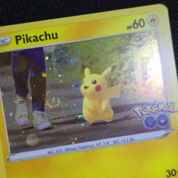 WHOLE SWIRL 🌀💫 Pikachu 027/078 Pokemon Go Cosmos Holo Promo Pokemon Card - Image 2
