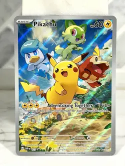 Pokemon Pikachu Black Star Promo SVP 027 Scarlet & Violet NM/M - Image 1