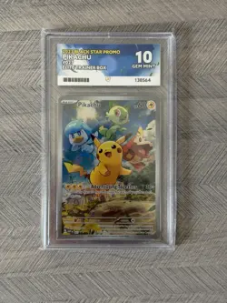 Pikachu Black Star Promo 027 Pokemon S&V Paldea Evolved ETB Promo Ace 10 - Image 1