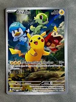 Pikachu SVP 027 Adventuring Together Holo Promo Pokemon TCG Ungraded - Image 1