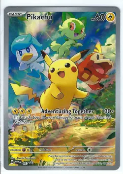 POKEMON SV SCARLET & VIOLET PROMO CARDS SVP PIKACHU HOLO 027 - Image 1