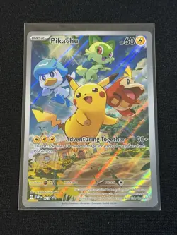 Pokemon TCG Pikachu 027 SV: Scarlet & Violet Promo Cards English Holo 2023 - Image 1