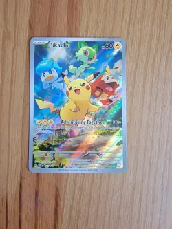Pikachu 027 Holo Promo Scarlet & Violet Promo Pokemon NM - Image 1