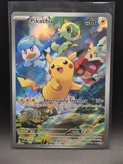 Pokemon TCG Pikachu SVP EN 027 Scarlet & Violet Promo Holo English Basic HP 60 - Image 1