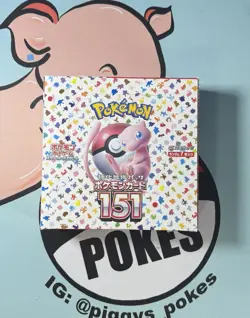 Pokemon 151 Booster Box SV2a Mew Scarlet Violet Japanese, No Plastic, Sealed 4521329346038 - Image 1