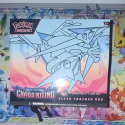 Pokemon Center Mega Evolution Chaos Rising Elite Trainer Box 6+ - Image 1