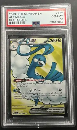 Pokemon Altaria ex Paradox Rift Ultra Rare #232 PSA 10 Gem Mint - Image 2
