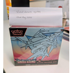 Pokemon Center Elite Trainer Box Mega Evolution: Chaos Rising Booster Promo Card - Image 1
