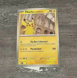 The Pokemon Company Pokemon TCG Pikachu at the Museum English 2026 70HP Promo - Image 1