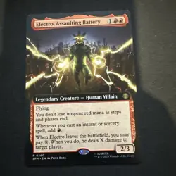 BORDERLESS Electro, Assaulting Battery ~ Spider-Man [ NM ] [ Magic MTG ] - Image 1