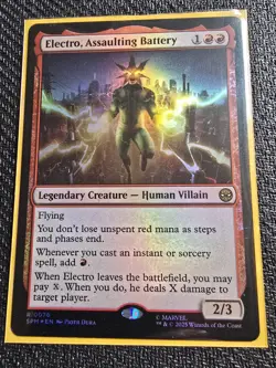 Electro, Assaulting Battery (FOIL) ✅ Spiderman ✅ Magic (mtg) - Image 1