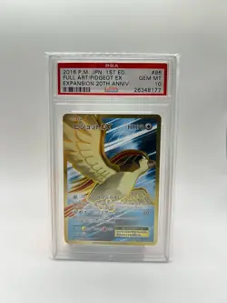 Pokemon XY Pidgeot EX #096/087 20th Anniversary Japanese 1st Edition PSA 10 - Image 1
