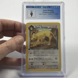 2000 Pokemon Team Rocket 1st Edition #42/82 Dark Persian CGC 9 MINT Card First - Image 1