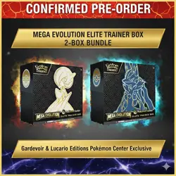 Pokemon Center PKC Mega Evolution ETB Lucario & Gardevoir - PRESALE! - Image 1