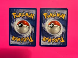 PAIR OF POKEMON CARDS -HITMONCHAN HOLO BASE SET VINTAGE CARDS COOL LOOK!! - Image 5